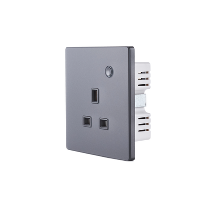 NSO100 1 Gang Smart Socket – Grey Glass
