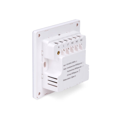 NSW100 1 Gang Smart Light Switch – White Touch Glass