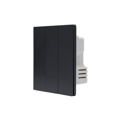 NSW100 3 Gang Smart Light Switch – Grey, Plastic Finish