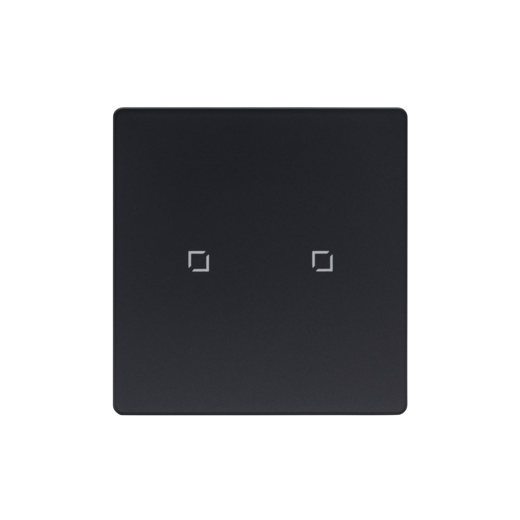NSW100 2 Gang Smart Light Switch – Grey Touch Glass