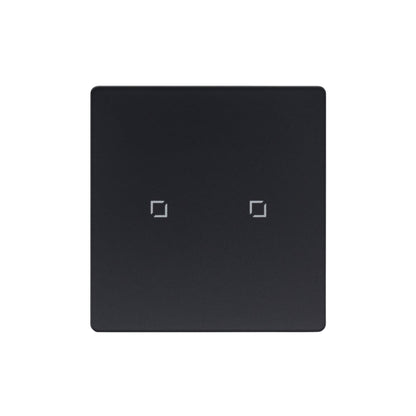 NSW100 2 Gang Smart Light Switch – Grey Touch Glass