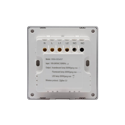 NSW100 3 Gang Smart Light Switch – Grey Touch Glass