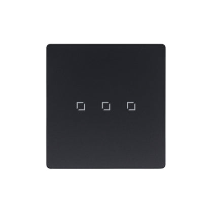 NSW100 3 Gang Smart Light Switch – Grey Touch Glass