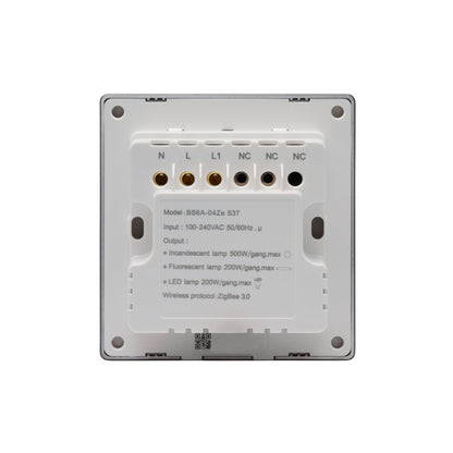 NSW100 1 Gang Smart Light Switch – Grey Touch Glass
