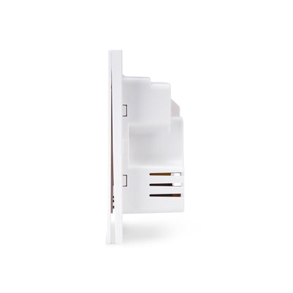 NSW100 2 Gang Smart Light Switch – White, Plastic Finish