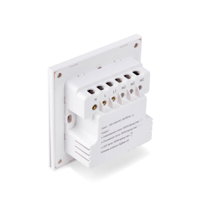 NSW100 1 Gang Smart Light Switch – White Plastic Finish
